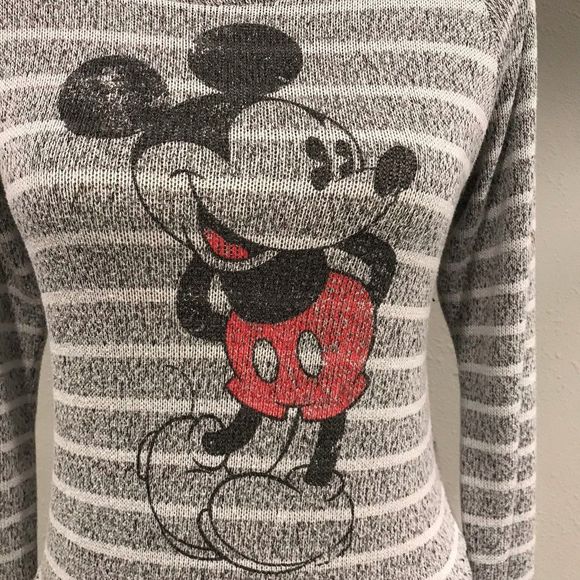 🌺 3/25$ Disney striped Mickey Mouse top - Picture 4 of 8